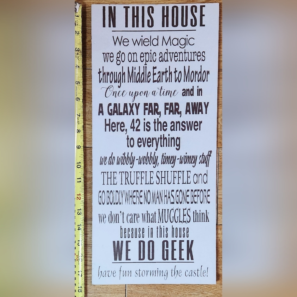 We Do Geek Wall Mounted Art